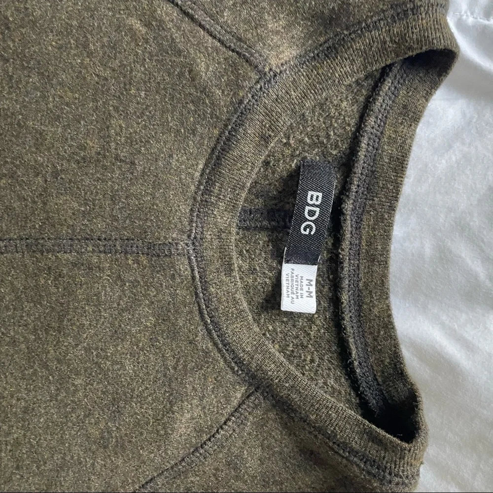 Army Green Winter Dress - Picture 3 of 4